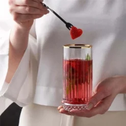 Pasabahce Elysia Golden Touch Long Drink Gläser 4-teiliges Set Mit Goldrand 280ml -Küchenzubehör d54222e3fc73177c7221151c36c3fcba