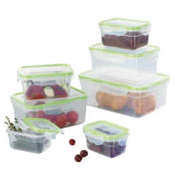 Frischhaltedosen Set Klick-It Gefrierdosen Lunchbox Brotdose Dose 14 Tlg. Klar -Küchenzubehör d55e7b458894c1ffb9c18b0c2c2258c5