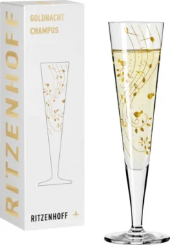 Goldnacht Champagnerglas #2 Von Sibylle Mayer -Küchenzubehör d5657d65bdbd6adb882bd2f35df6a73d