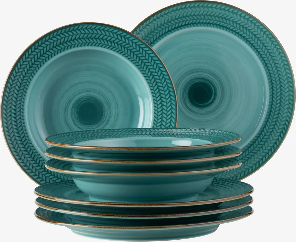 Mäser 931944 Tafelservice Prospero Für 4 Personen, Porzellan, Blau (1 Set, 8-teilig) 2 Mäser 931944 Tafelservice Prospero Für 4 Personen, Porzellan, Blau (1 Set, 8-teilig) – Bild 2
