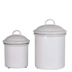 Strömshaga - Dosen Set 2 Stk Weiß