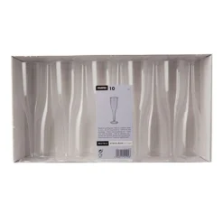 PAPSTAR Kunststoff-Sektglas 0,1 L Glasklar 10 Stück -Küchenzubehör d6e24c8cabeb5e5c8001ca077fb7d2fc