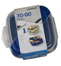 Lock & Lock To Go Salatbox 3 In1 Salatbox-Set Messer Gabel Saucenbehälter Blau -Küchenzubehör d82950a96d7389aa88ca016c43923ffe