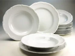 CreaTable 16135 Kombiservice Maria Theresia Für 6 Personen, Porzellan, Weiß (1 Set, 30-teilig) -Küchenzubehör d9a5413012f2a6fa152fe2a93752c78f