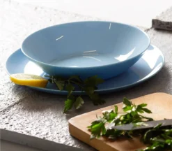 Tafelservice Diwali Light Blue Hellblau 18-teilig LUMINARC Hartglasgeschirr Geschirrset Tafelset Essservice Geschirr -Küchenzubehör daa7e907141c731c8d34dfea90332ba5