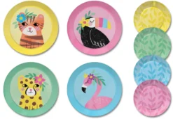 Kinderspiel Zinn Teeservice & Tragetasche, 15-teilig - Safari Design -Küchenzubehör dabb99df0d534863777ac91f90f50d56