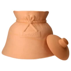 Mambocat Kartoffeltopf Linda Terrakotta Vorrats-Dose Deckel Aufbewahrung Gemüse-Topf Natural -Küchenzubehör dafd647ce3172b1a94485b6c51692cee