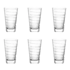 LEONARDO 019450 Vario Struttura Longdrinkbecher, Glas, 280 Ml, Klar (6 Stück) -Küchenzubehör dc1d08af237355616e0c81ff925f005d