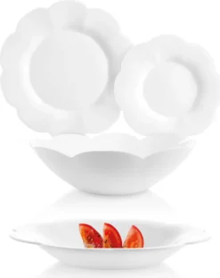 Tafelservice Flore 19 Tlg. Weiß LUMINARC -Küchenzubehör dc685c052e74890558d6b7e6b8af4bd3