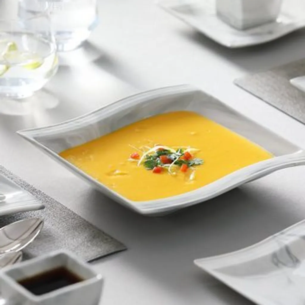 MALACASA, Serie Flora, 30 Tlg. Marmor Porzellan Geschirrset Kombiservice Tafelservice Mit Je 6 Kaffeetassen, 6 Untertassen, 6 Dessertteller, 6 Suppenteller Und 6 Flachteller 6 MALACASA, Serie Flora, 30 Tlg. Marmor Porzellan Geschirrset Kombiservice Tafelservice Mit Je 6 Kaffeetassen, 6 Untertassen, 6 Dessertteller, 6 Suppenteller Und 6 Flachteller – Bild 6