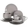 Vancasso Navia Jardin 16 Teilig Tafeiservice Set, Geschirrset Aus Steingut, Vintage Aussehen, Natur Design