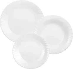 Tafelservice Geschirrset Luminarc 12-tlg. Essservice Teller Hartglas 4 Personen