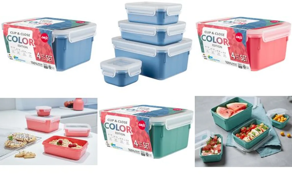 Emsa CLIP & CLOSE Colour Edition Grün 4er Set (0,2 / 0,55 / 0,8 / 2,2) 13 Emsa CLIP & CLOSE Colour Edition Grün 4er Set (0,2 / 0,55 / 0,8 / 2,2) – Bild 13