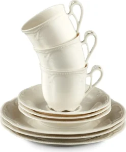 Seltmann Weiden Rubin Cream Kaffeeservice 18tlg. -Küchenzubehör e7044260a9c9ddaf4ba9eccb078adf94