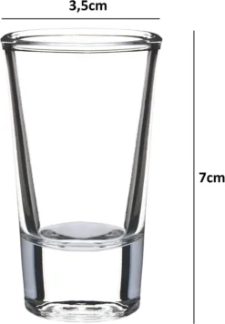 SCHLOSSEREI BAYERWALD Schnapsgläser Set 6 Stück Je 28 Ml - Shotgläser Wodka Schnaps Tequila Grappa - Transparent 7 Cm Höhe -Küchenzubehör e8f320f9c24ee76616bbe13694b567d6