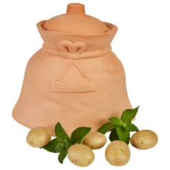 Mambocat Kartoffeltopf Linda Terrakotta Vorrats-Dose Deckel Aufbewahrung Gemüse-Topf Natural -Küchenzubehör e9106fee27103af43760dd4af6f88927