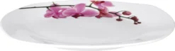Frühstücksset 18-tlg. Kyoto Orchidee Leicht Eckig Porzellan Für 6 Personen Weiß MitNachbildung -Küchenzubehör eae7adb199340da13e0760ea101609e7 1