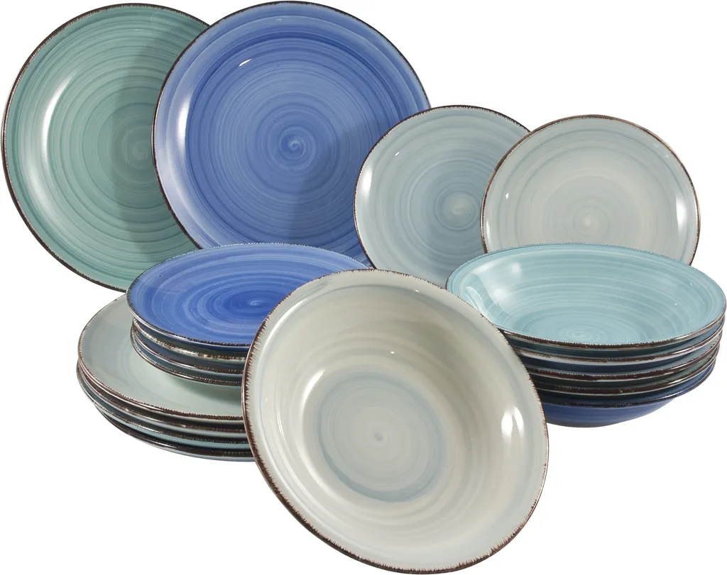 Studio Tavola Geschirr Set Ocean Blue 18-teilig 1 Studio Tavola Geschirr Set Ocean Blue 18-teilig