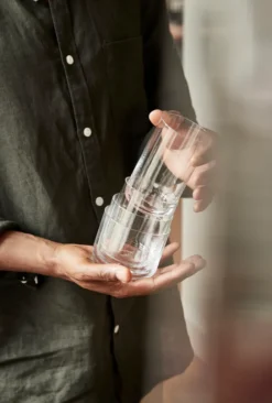 AARKE Gläser 4er Set Nesting Glasses 4x 290ml Kristallglas Stapelbar Trinkgläser -Küchenzubehör f1b5e50ff0a34bd02419e79eee39d91e