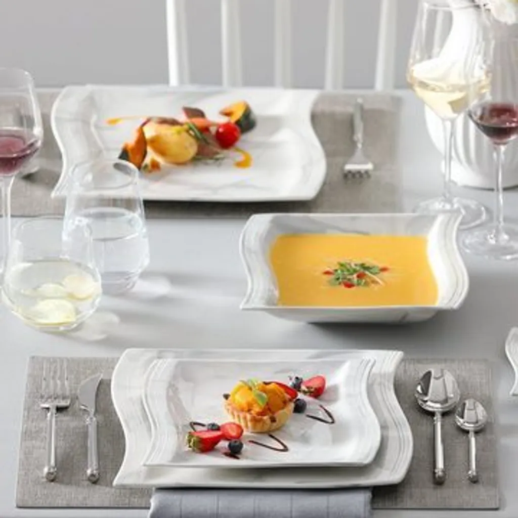 MALACASA, Serie Flora, 30 Tlg. Marmor Porzellan Geschirrset Kombiservice Tafelservice Mit Je 6 Kaffeetassen, 6 Untertassen, 6 Dessertteller, 6 Suppenteller Und 6 Flachteller 7 MALACASA, Serie Flora, 30 Tlg. Marmor Porzellan Geschirrset Kombiservice Tafelservice Mit Je 6 Kaffeetassen, 6 Untertassen, 6 Dessertteller, 6 Suppenteller Und 6 Flachteller – Bild 7
