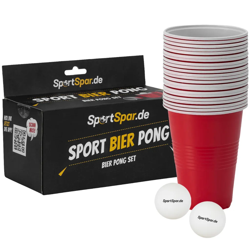 Einheitsgröße SPSP-12|SportSpar.de Bierpong Set Mit Becher Und Bällen 1 Einheitsgröße SPSP-12|SportSpar.de Bierpong Set Mit Becher Und Bällen
