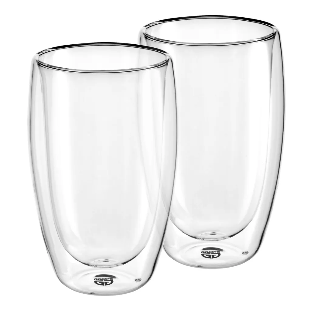 GRÄWE Doppelwandige Latte Macchiato-Thermogläser, 450 Ml, 2er Set 1 GRÄWE Doppelwandige Latte Macchiato-Thermogläser, 450 Ml, 2er Set