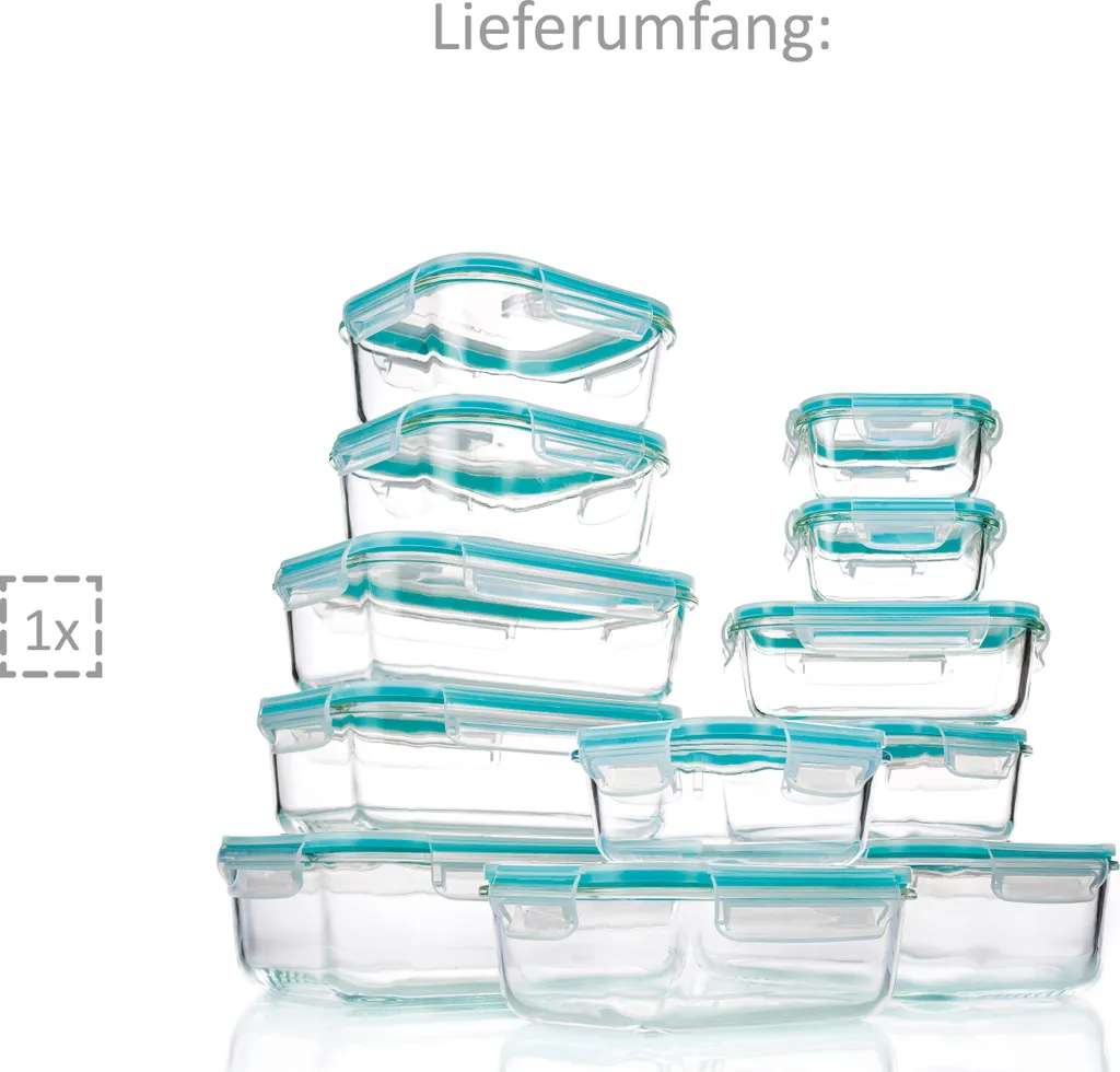 Sänger Frischhaltedosen Set Aus Glas 12er Set 6 Sänger Frischhaltedosen Set Aus Glas 12er Set – Bild 6