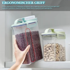 Futtertonne Tierfutterbehälter 2kg Vorratsdose Schüttdose BPA-freier Kunststoff Luftdicht Wasserdicht 4,4 Pfund / 2KG Tiernahrung Aufbewahrungsbox Für Haustieren Hund, Katze, Vogel (Blau) -Küchenzubehör fb70473f16712980e903a728991b0326