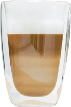Latte Macchiato-Gläser 400ml Doppelwandig Isolierglas Extra Lang Warmhaltend Maße ≈9 X 14cm (4 Stück) -Küchenzubehör fc3da0b67b1054a2180488e27f386861