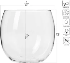 KROSNO Harmony Wassergläser Saftgläser Trinkgläser | Set Von 6 | 410 ML | Spülmaschinenfest -Küchenzubehör fc52a99a9f317016904f48167a5a3212