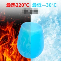 6er Set 200ml Unzerbrechlich Blau Silikon Biergläser Whisky GläSer Wein Becher Stammlos Weinbecher Tasse -Küchenzubehör fec39dec15c077bad1f925f71ff45c7f