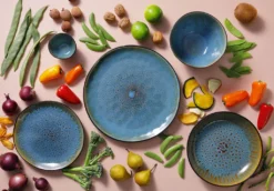 Palmer Geschirrset LOTUS 6 Personen, Modernes Tafelservice 24-teilig, Hochwertiges Kombiservice Aus Steingut, Spülmaschinengeeignet, Ofen- & Mikrowellenfest -Küchenzubehör ffbcd0484d649b12d53411f746ad3e85